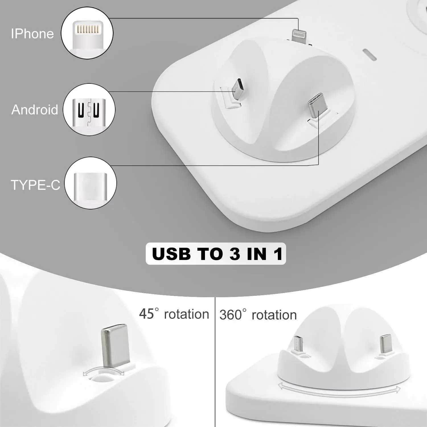 new technology 2019 qi wireless charger 3 in 1 fast wireless charger for mobile phone 