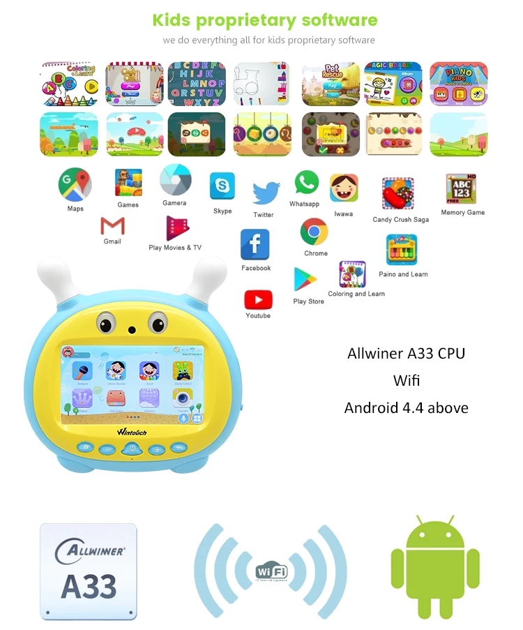 Cheap Price Android Home Studying Net Class Tab Children Tablet Pc