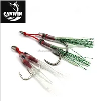 

Rigged Tandem Double Jig Hooks for Slow Pitch Jigging Lures Assist Pike Hooks For Saltwater Fishing