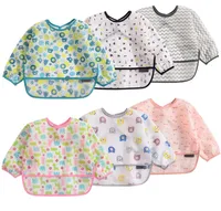 

Lovely Long Sleeve Polyester Waterproof Baby Bib