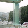 Whole set frameless folding glass window , glass window factory