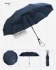 Compact Umbrella Automatic Folding 10 Ribs,Windproof Reinforced Canopy, Auto Open/Close for One Handed Operation
