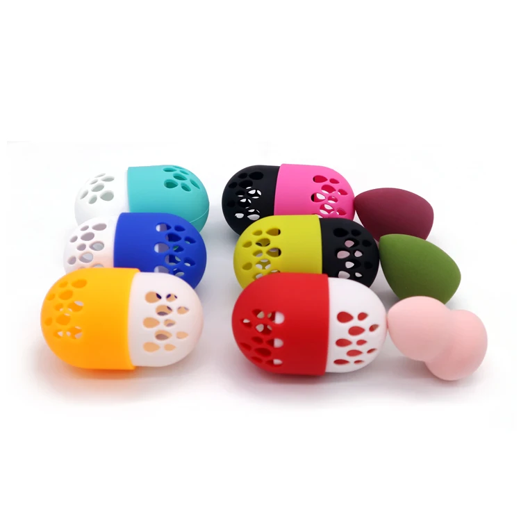 
Beauty Sponge Travel Case Foundation Makeup Sponge Holder Carrying Case 