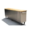 96" workshop workbench with 24 drawers / stainless steel