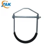 pipe clamp EG Q235B XAK DN65-DN350 Strut Channel Fittings Clamp with rubber