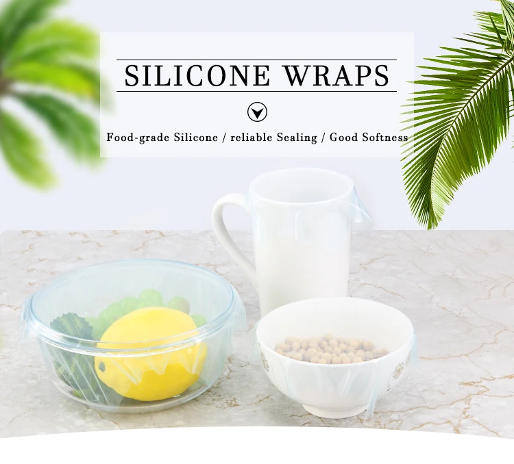 Newly Developed Reusable Wraps Film Microwave Silicon Food Cover