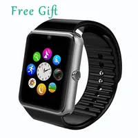 

Bluetooth Smart Watch GT08 with SIM Card TF Memory Card Slot Camera Music Play Sleep Monitor Pedometer for Android Smart Phone