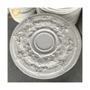 Matte surface finished White colour Polyurethane Foam Ceiling Medallion beautiful flower round PU material room Medallions