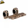 AR15 rail tactical 25.4mm/30mm double ring scope mount with bubble level fits 21.2mm picatinny for rifle scope