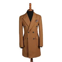 

Tan cashmere mens overcoat