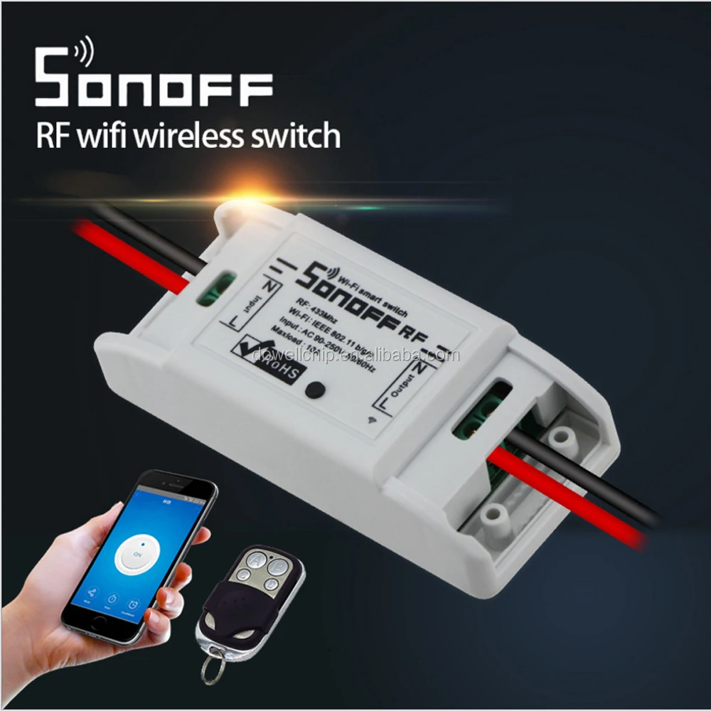 
wifi switch 433MHZ remote control and App remote control smart home 