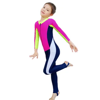 girls long sleeve swimming costume