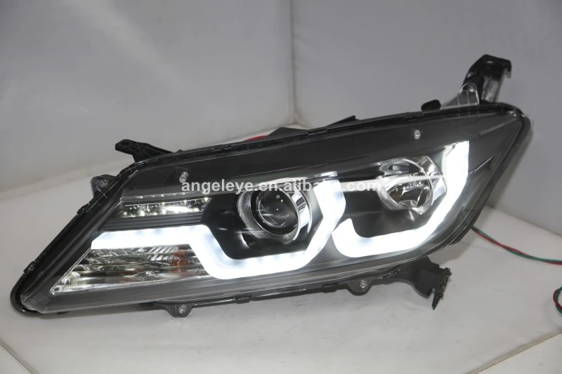 For Honda City Led Headlight 2014 Year Black Housing With Bi-xenon ...