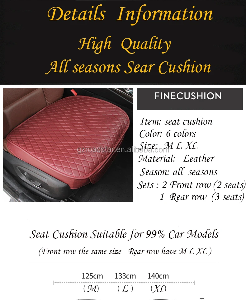 Front Seat New Design Waterproof And Stain Resistant Pu Leather Car