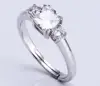 Wholesale adjustable value ring 925 silver gold plated Silver Diamond Wedding Rings for Bridal Shower Party decoration tool