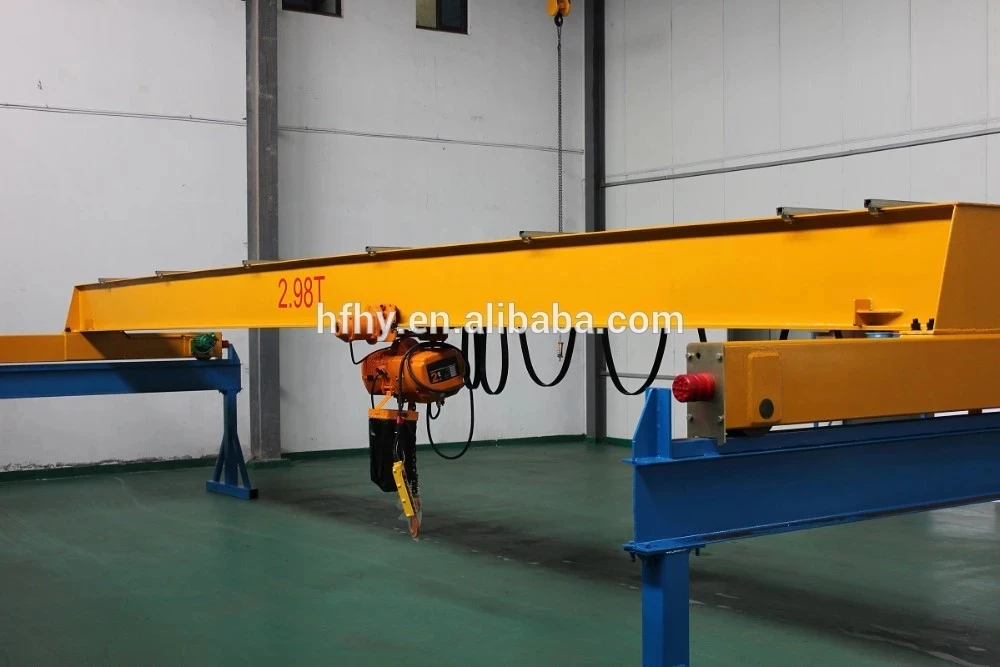 10 Ton Electric Trolley Travelling Single Beam Bridge Overhead Crane