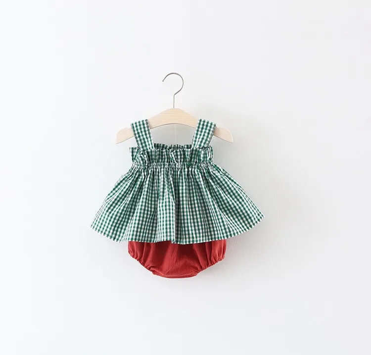 
2018 Summer Kids Girl Clothing Sets Ins Tops and Shorts Children Clothing 