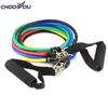 11Pcs Fitness Resistance Bands Exercise Tubes Practical Elastic Training resistance