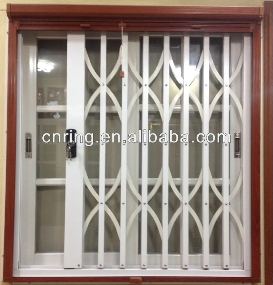 Ghana Style Aluminium Sliding Window With Burglar Proof Grills