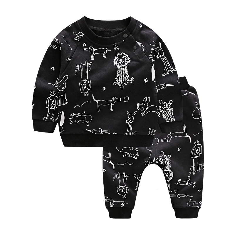 

WCF387 Wholesale Baby clothes sets Long Sleeve T-shirt+Pants 2pcs Spring Autumn, Picture