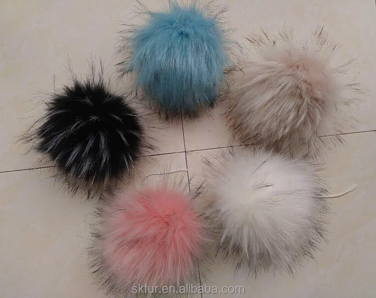 
Factory wholesale a variety of colors 5 to 15 cm plush fake fur pom pom ball 
