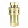 High Quality Carbon Steel Yellow Zinc Plating Ball Valves Hydraulic Quick Release Coupling