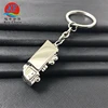 customized oem metal truck shaped key chain key ring made in zhongshan