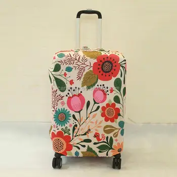 blue floral suitcase