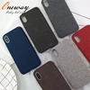 For iPhone X Case , colorful TPU soft textile Protective Back Case For iPhone x 8