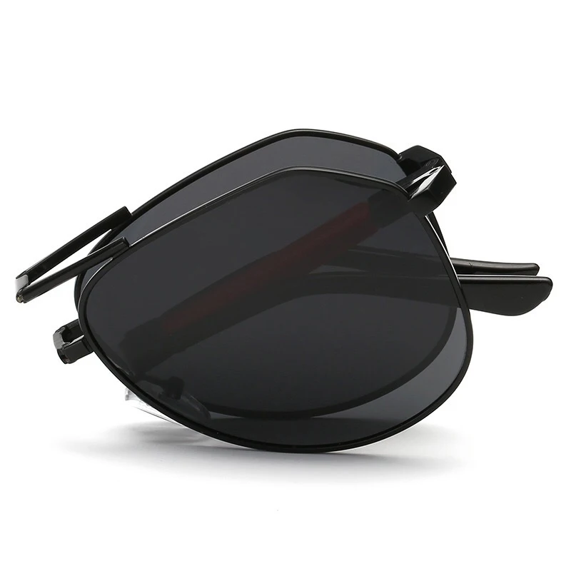 

high quality TAC lens fold frame fashion man sunglasses