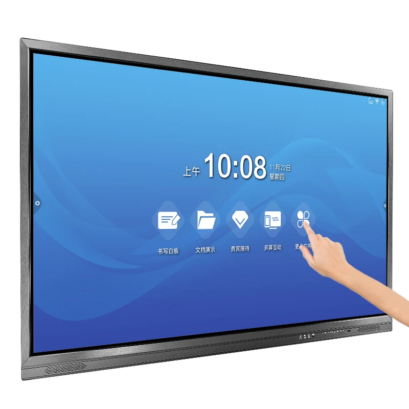 

Riotouch 55 65 75 86 100inch OEM 40 Points Interactive Flat Panel Android All in One PC Smart Board Interactive education