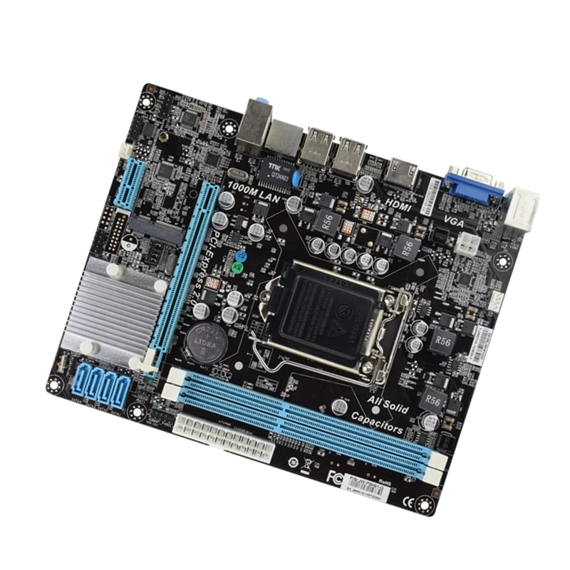 

Motherboard H61, LGA 1155 Socket original manufacturer motherboard