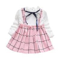 

Factory Price new custom design plain baby girl kids female child Plaid mini dress