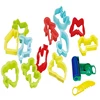 Plastic Plasticine Mould Tools DIY Children Clay Cutters Moulds Toy Kit Funny Dough Modeling Tool with Knife Roller Toys