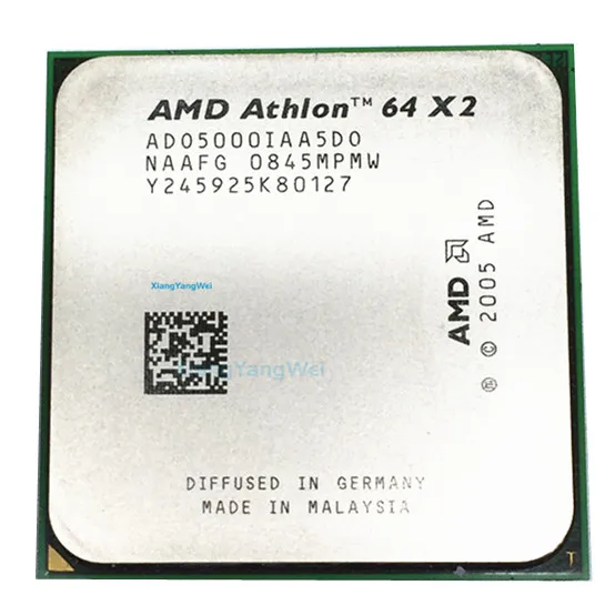 

For AMD Athlon 64 X2 5000+ CPU Processor (2.6Ghz/ 1M /1000GHz) Socket am2 (working 100% ) 940 pin ,sell X2 5200+ 4800+