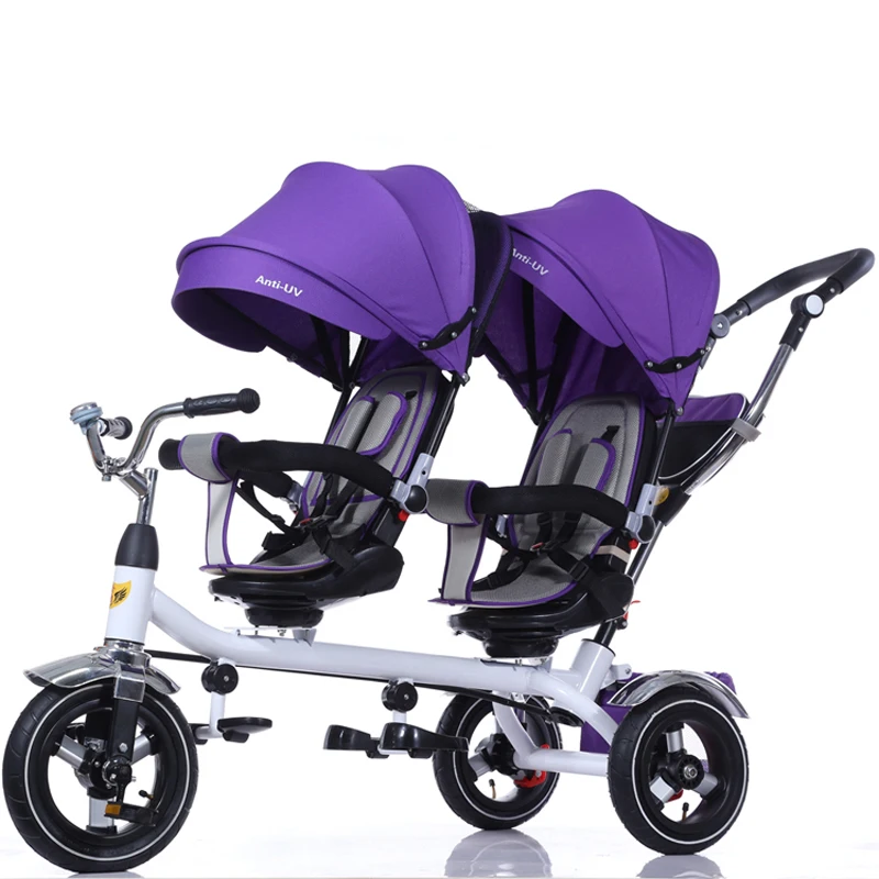 2018 Kids Double Seat Baby Tricycle / Children Tricycle Two Seat For