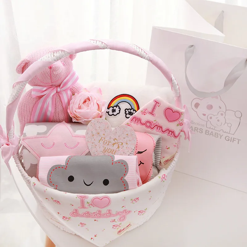 Cocostyles Bespoke Premium Exquisite Baby Shower Gift Baskets Baby Favors Gift Sets For Newborn