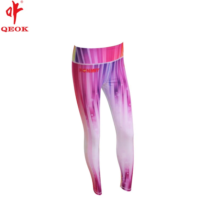 

China Manufacturer ladies fitted tracksuit sublimation yoga pants, European lycra cheerleading uniform, girls baselayer bottom, Pantones colors