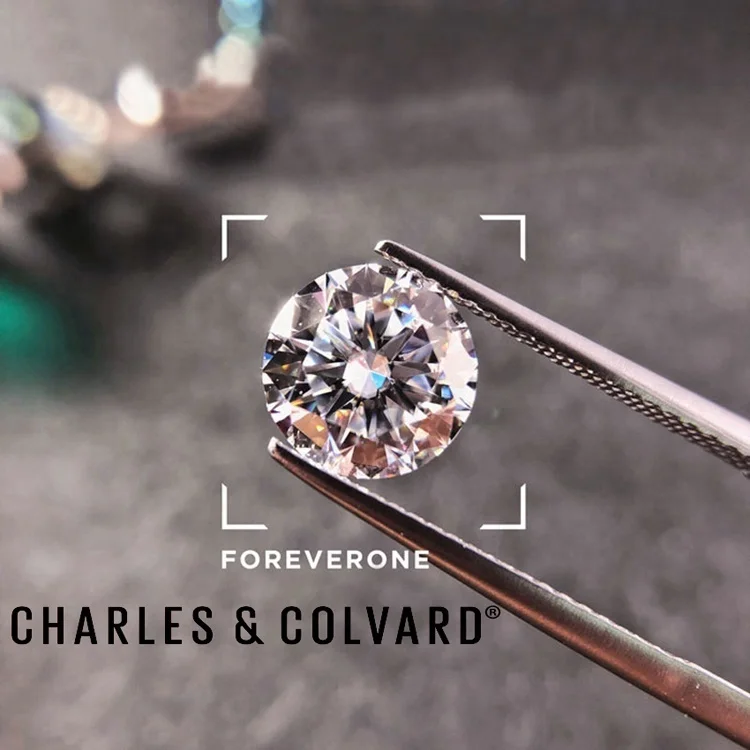 
GIA Certified Charles Colvard Forever One VVS DEFGHI Colorless Wholesale Synthetic Diamond Moissanite Loose Stone 