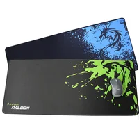 

High quality big gamer large gaming painting black rubber printed custom mouse pad