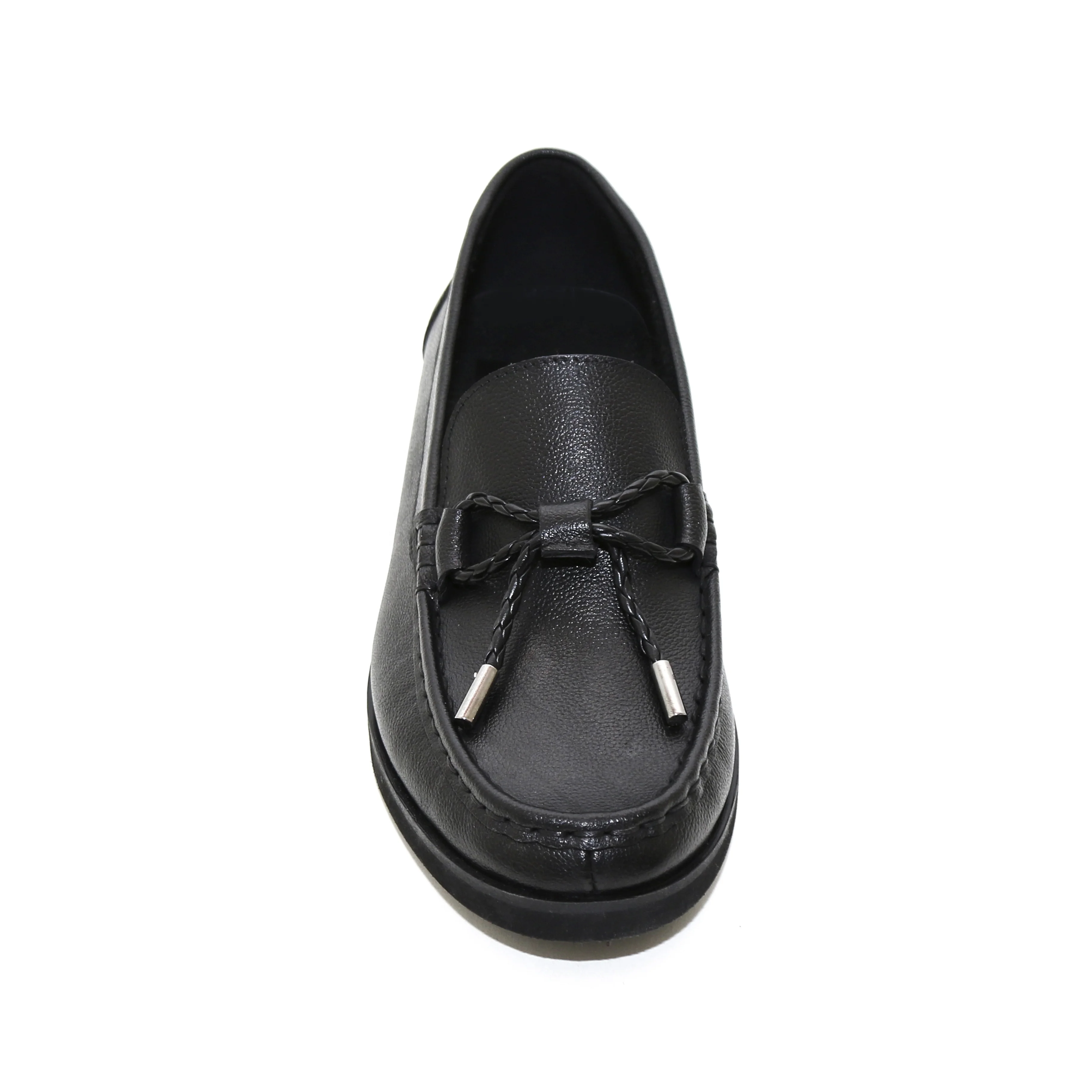

High Quality Fashion Leather Penny Loafer Casual Flat Shoes Best Selling for Men and Boys, Black