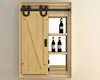 Slab Barn Doors Ready-to-Finish Plank Knotty Pine Interior Door Only