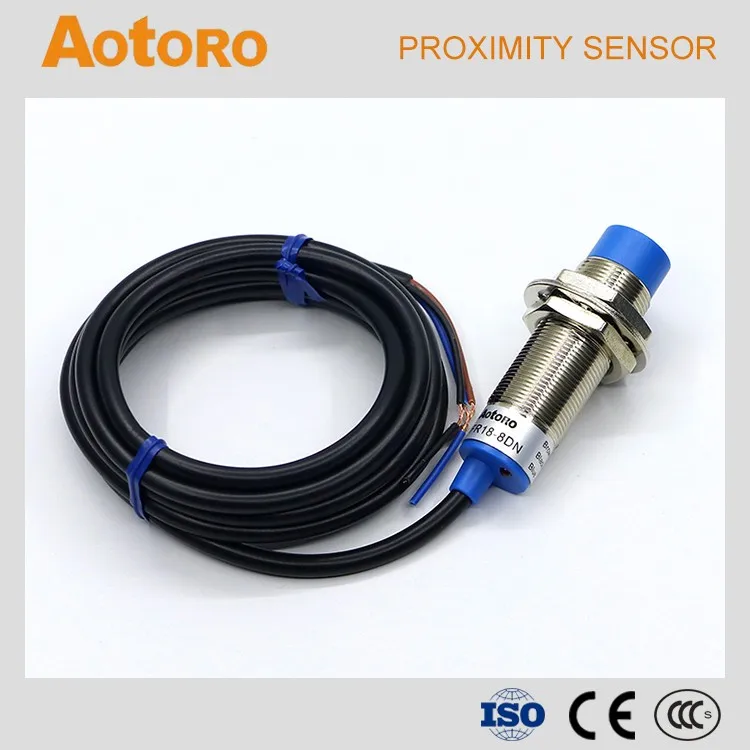 Inductive Proximity Sensor M18 Pnp No Nc Fr18-8dp3 4wires China ...