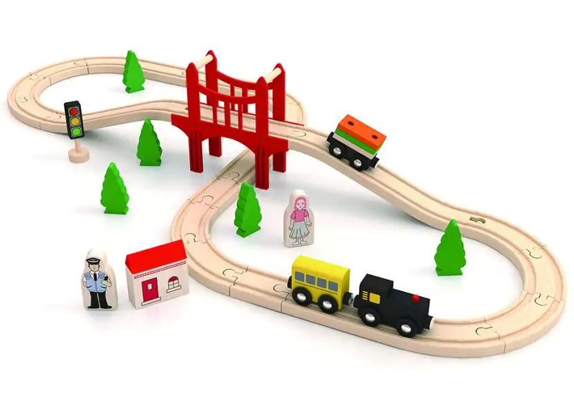 small round train set