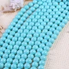 fashion 12mm blue round seashell pearl strands for making jewelry