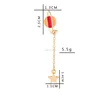 fashion jewellery enamel brooch tellurion double brooch chain pin hat bag T-shirt brooch pin