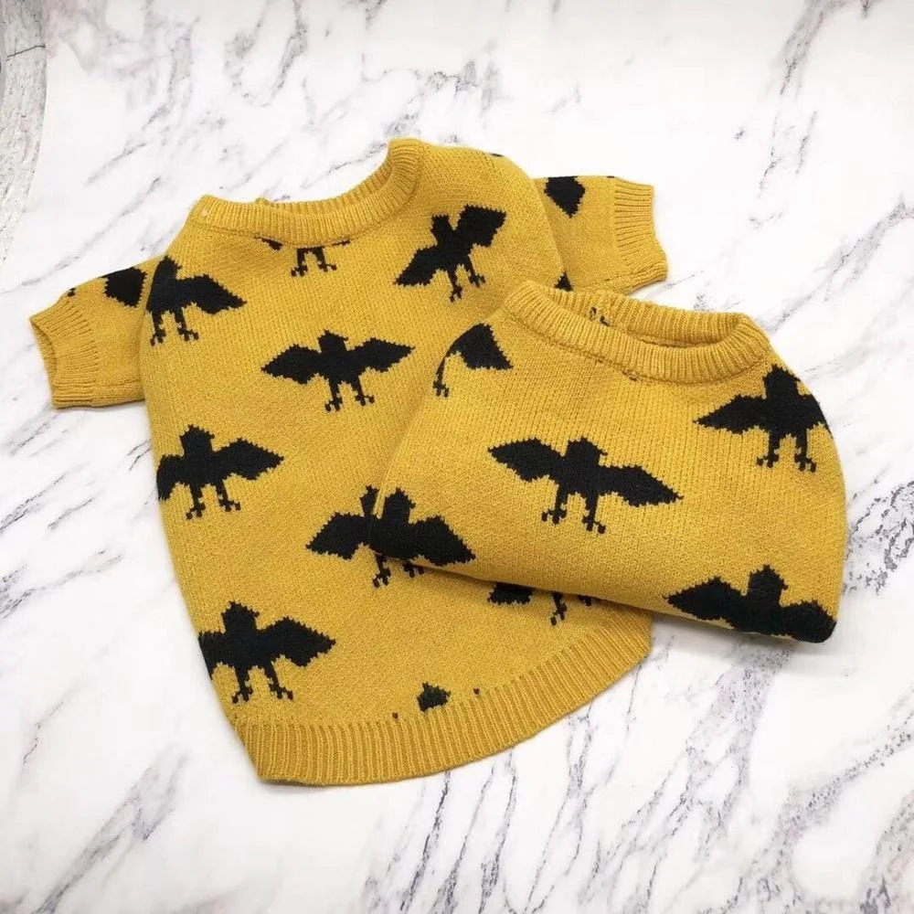 
OEN/ODM autumn and winter new pet clothing animal pattern knit pullover dog sweater 