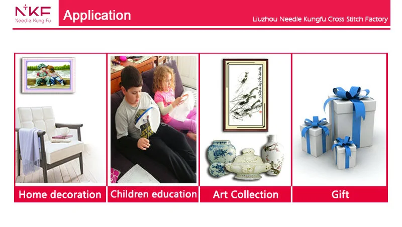 6 Application of  cross stitch 