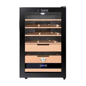 Image of Wholesale Humidity Control Cohiba Wood Electrical Storage Cigar Humidor Cabinet For Cigars
