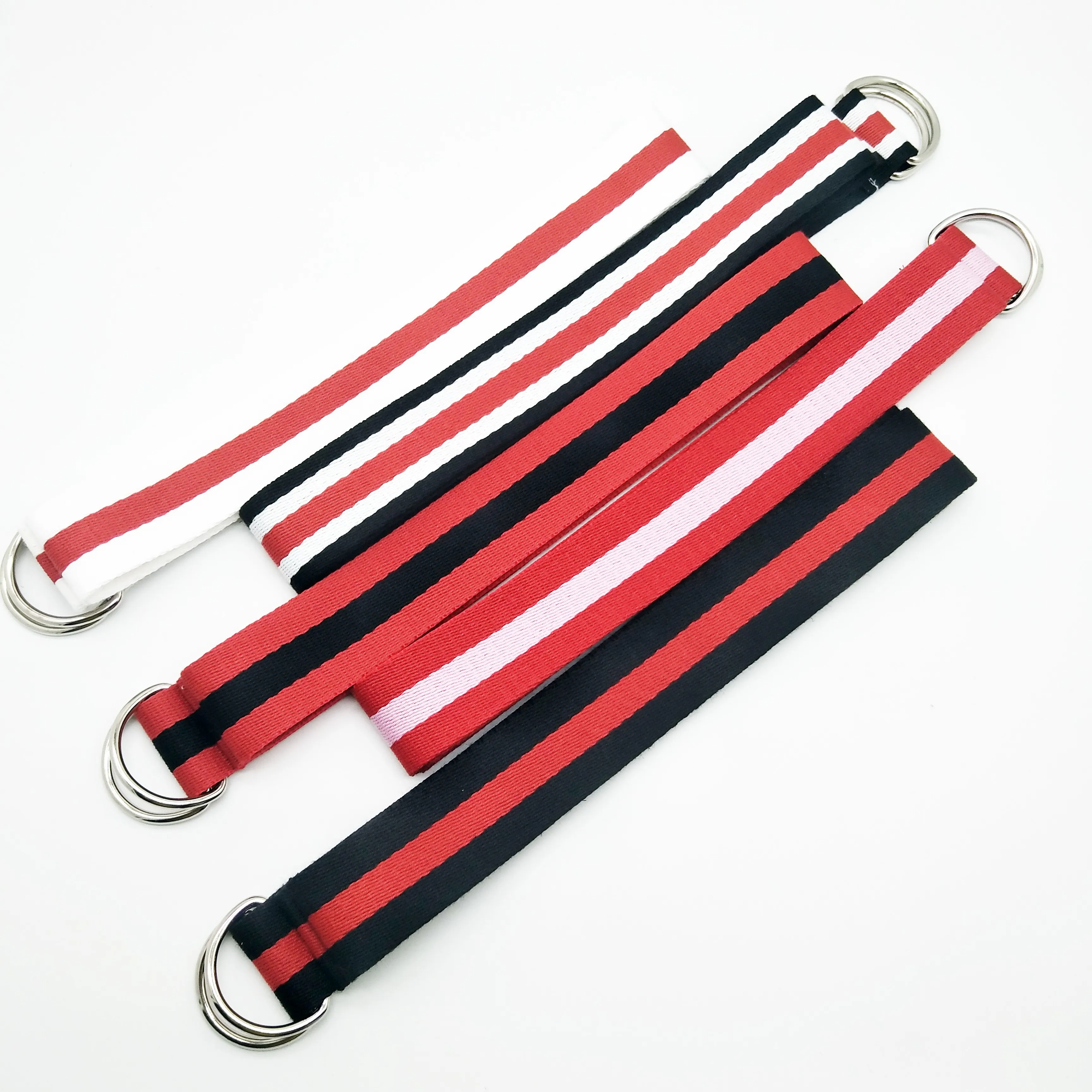 Wholesale Dark Blue Narrow Strip Cotton Fashion Belt With Plastic Buckle Clip For Men Buy